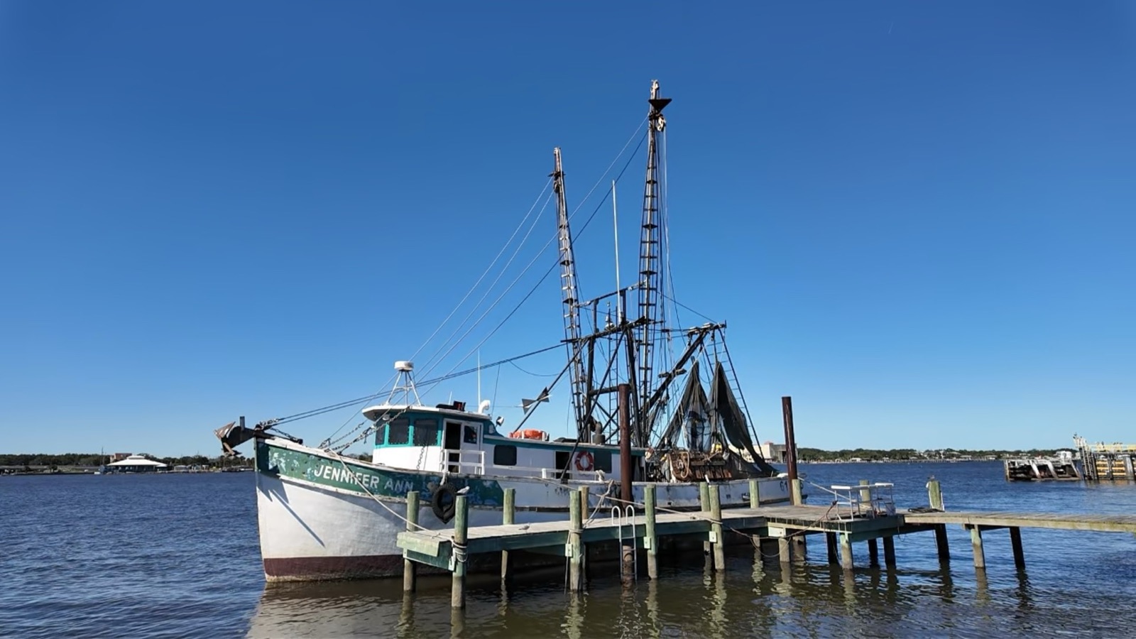 Shrimp boat docked in Mayport, Jacksonville