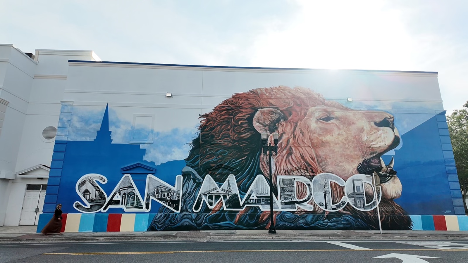 San Marco lion mural in Jacksonville